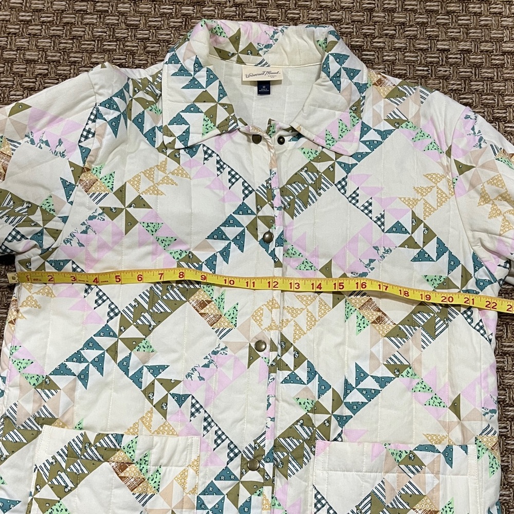 Universal Thread Patchwork Utility Jacket - Cream… - image 9